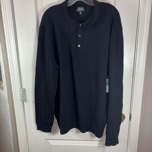 Abbott Elementary Men's Black Knit Pullover XXL NWT‎ Limited Edition Button-Up